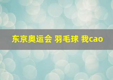 东京奥运会 羽毛球 我cao